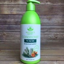 Nature&#39;s Gate Tea Tree Buckthorn Oily Hair Conditioner Vegan Pump 18 OZ - £17.21 GBP