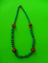 Beautiful handmade multicolor vintage pendant necklace. - $79.00