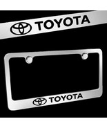 Brand New 1PCS Toyota Chrome Plated Brass License Plate Frame Officially... - £23.59 GBP