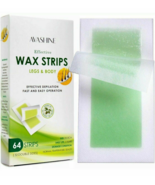 AVASHINE WAX STRIPS LEGS &amp; BODY 64 STRIPS 32 DOUBLE SIDED NEW SEALED BOX - $26.89 CAD