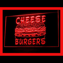 110184B Cheese burgers bakery bake fast food Cheese Beef Display LED Lig... - $21.99