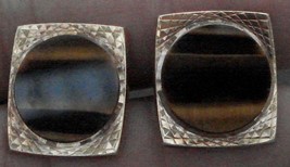 Nice Gold Tone Tiger Eye Cuff Links, Very Good Condition - Great Look - £11.82 GBP