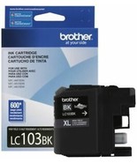 Brother LC103BK 600 pages High Yield Ink Cartridge - Black Genuine New - £19.97 GBP