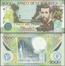 Colombia 5000 Pesos. 20.08.2012 UNC. Banknote Cat# P.452n - £7.55 GBP