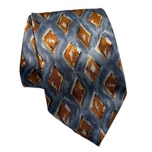 Wembley Mens Neck Tie Diamond Geometric Pattern 56&quot; Long USA Polyester - $11.95