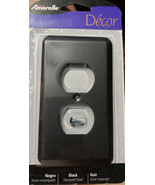 Devon Black Switch Plate Cover Wallplate - $91.80 MXN