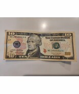 Fancy Serial Number $10 Bill - Birthday Note - $564.50 MXN