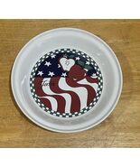 Homer Laughlin Genuine Fiesta Apple Pie deep dish American Flag Patrioti... - $58.96 CAD