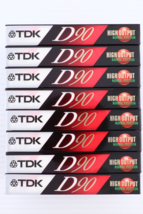 8x TDK D90 90 Minute Type 1 Normal IEC1 Blank Cassette Tapes NOS SEALED NEW - £19.12 GBP