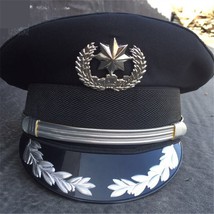 Army Officer  Security Guard Hat Men Military  Caps For Cosplay  Christmas Festi - £56.00 GBP