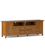 Amherst 72 Inch Solid Wood TV Media Stand - Light Golden Brown - $14,523.76 MXN