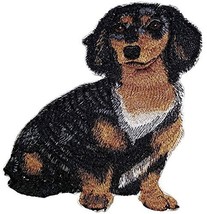 Amazing Custom Dog Portraits [Dachshund Longhair] Embroidery Iron On/Sew Patch [ - $18.01