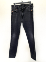American Eagle Mens 32x34 Black Denim Air Flex + Faded Classic Skinny Jeans - £11.74 GBP