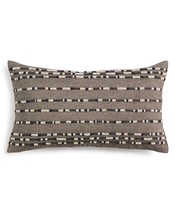 Hotel Collection Linen Decorative Pillow Size 14 X 24 Inch Color Gray - £62.32 GBP