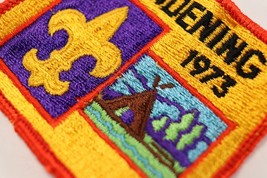 Vintage 1973 Clendening Scenic Fleur de Lis BSA Boy Scouts America Camp Patch - £9.13 GBP