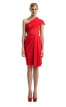 Peter Som Flirty Resort Poppy Red Coral Dress sz 40 US 4 - £31.27 GBP