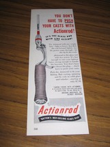 1951 Print Ad Actionrod Fishing Rods Orchard Industries Made in Detroit,MI - $11.14