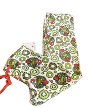 Dr Seuss Womens Grinch Pajama Pants Red Green sz S plush NWT Christmas Holiday - £22.83 GBP