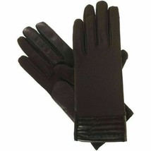 ISOTONER Brown Stretch Metallic Hem smarTouch Lined Womens Gloves M L - $26.99