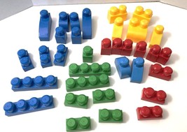 My First Mega Bloks 34 Piece Set For Babies and Toddlers Stage 1 - $8.00