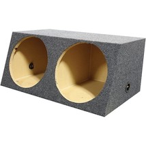 QPower (2) 15&quot; Heavy Duty Angled Woofer Box - 1&quot; MDF Construciton - $143.61