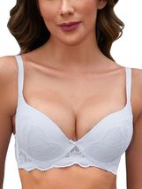 IHOIU Women's Lace Push Up Bra Padded Underwire White Size 36C - $241.66 IHOIU Women's Lace Push Up Bra Padded Underwire White Size 36C - $241.66 MXN