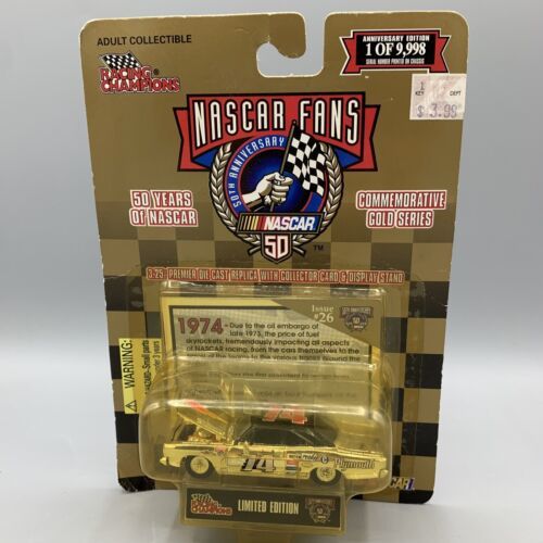 Racing Champions Nascar Fans Commemorative Gold Series 1974 Diecast - $9.74