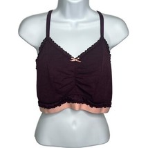 Cacique Lace Trim Bralette Racerback Plumy Pink Lingerie Size 18/20 - $15.00
