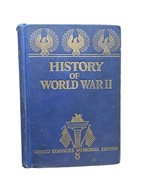 History Of World War II Blue Hardcover Book Armed Services Memorial Edit... - $633.29 MXN