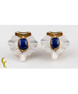 Argento Sterling Placcato Oro Madreperla Disegno Foglia W Lapislazzuli P... - $3,032.63 MXN