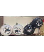 Set of 4 San Jose Sharks Ball Ornaments - $40.93 CAD