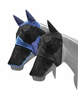 Horse Donkey Mule Pony Full Face Fly Mask w/ Removable Nose PIece Fleece... - £9.12 GBP+