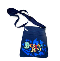 Vintage Disneyland Resort Adjustable Crossbody Dark Blue Bag Purse - £8.85 GBP