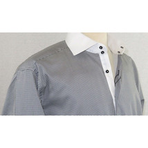 Men Shirt J.Valintin Turkey-Usa 100% Egyption Cotton Axxess Style 1R57-01 black image 9