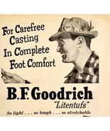 B.F. Goodrich Litentuf Fishing Boots 1953 Advertisement Outdoor Sporting... - €21,55 EUR
