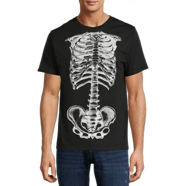Way To Celebrate Men's Anatomy 101 Halloween Graphic Tee, Black Size M(38-40) Item image 4