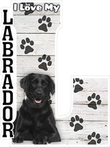 I Love My Labrador - Black Fridge Magnet - £6.38 GBP