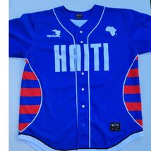 Authentic HAITI Mizizi 1804 National Soccer Team Jersey Blue Size XL - $66.88 CAD