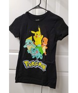 Pokemon Women&#39;s T-Shirt Top Size: Medium CUTE Black - £13.39 GBP