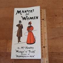 Manners for Women Paperback ASIN 0946014175 1993 by Mrs Humphry (Author) vg - £2.33 GBP