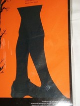Halloween Costume Child&#39;s Black Tights Witch Pumpkin Girls Tall Waist 27... - £10.23 GBP