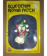 Vtg Rainbow Novelty Co., Iron-On Blue Denim Patch *Jack in the Box* NOS! - £7.99 GBP