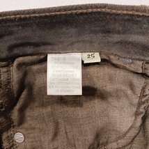 Rag & Bone Women’s Olive Velvet Zipper Leg Corduroy Pants Size 25 Made In USA image 5