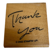 Stampin Up Rubber Stamp Thank You Script Thanks Gratitude Card Making Sentiment - £3.18 GBP