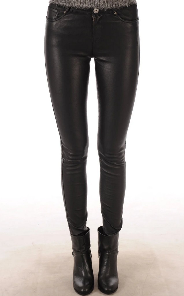 Women&#39;s Leather Pants Genuine Lambskin Leather Party Skinny Legging Trou... - $117.50