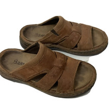 Bass Mens Slip On Sandals  Brown Shoes  Sz 7 M Brown BASS-LOCH II Woven - £19.87 GBP