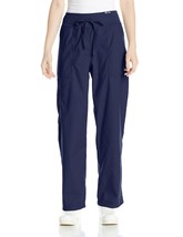 KOI Women&#39;s Petite Morgan Ultra Comfy Yoga-Style Cargo Scrub Pants, Navy, Large - £21.38 GBP