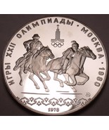 Silver Proof Russia 1978-M 10 Roubles~Mintage 118,000~Equestrian Sports~... - £42.91 GBP