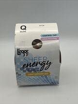 L'eggs Control Top Sheer Energy Light Support Pantyhose Cellulite Size Q... - $11.76