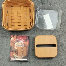 Longaberger 2001 STUCK ON YOU Basket + Protector + Weighted Lid ~ Post I... - £25.76 GBP